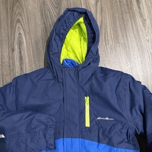 NEW Eddie Bauer Boys Youth 3-in-1 Jacket, Blue, LARGE 14-16 ERB13OU838A
